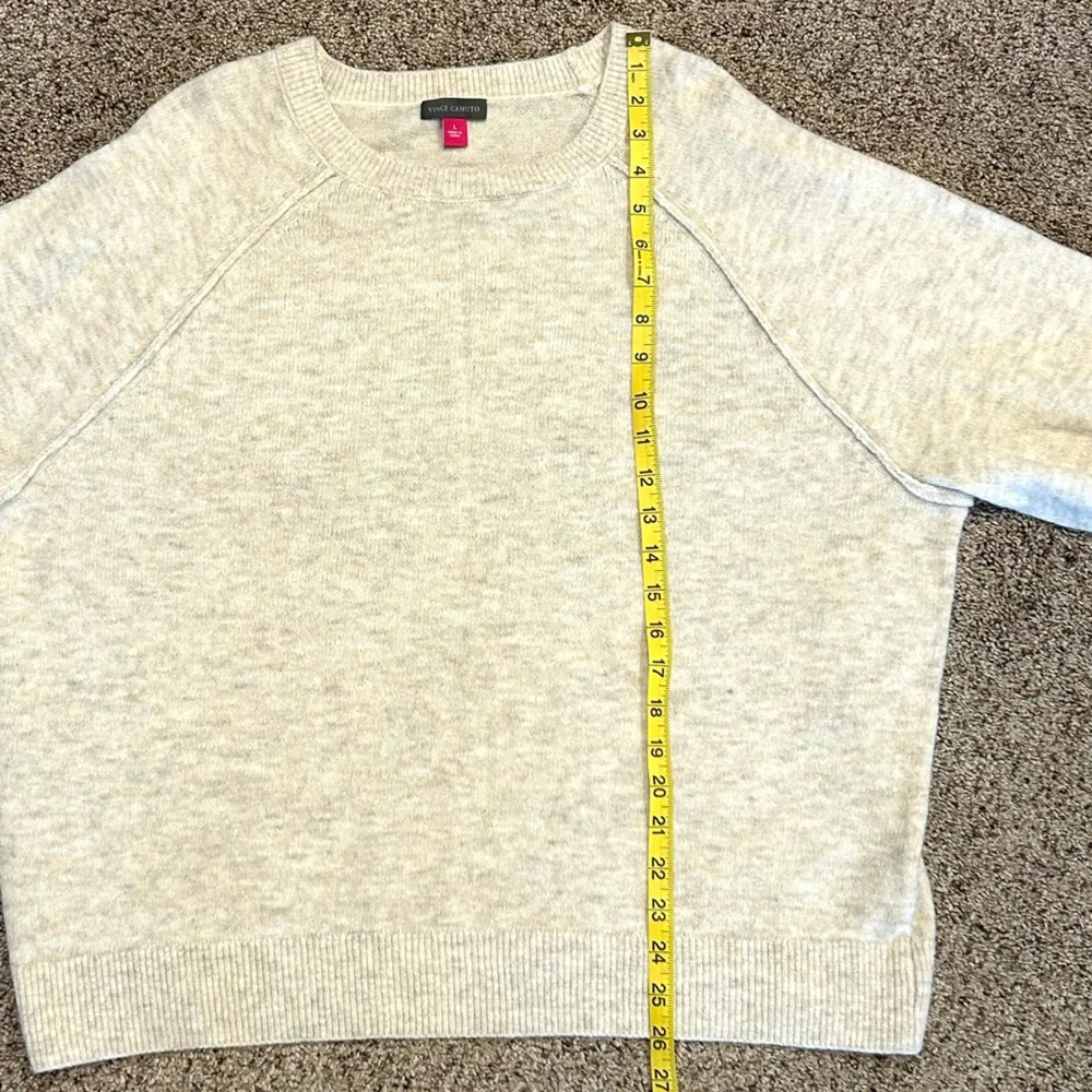 Vince Camuto Crew Knit Sweater w/ Raglan Sleeves. Women’s L in Malted - NWT - Picture 16 of 16